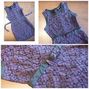 Jacob purple lace mini dress